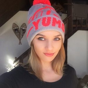 YUMS Electric Orange & Grey Beanie